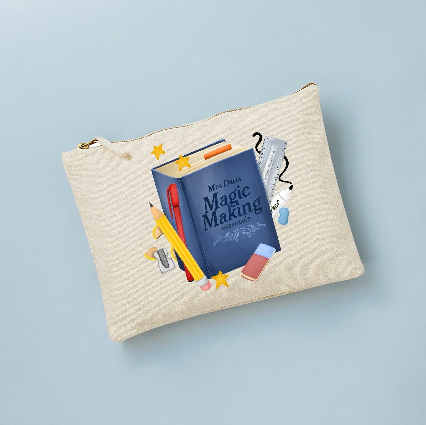 Stationary Custom Teacher | Zip Pouch