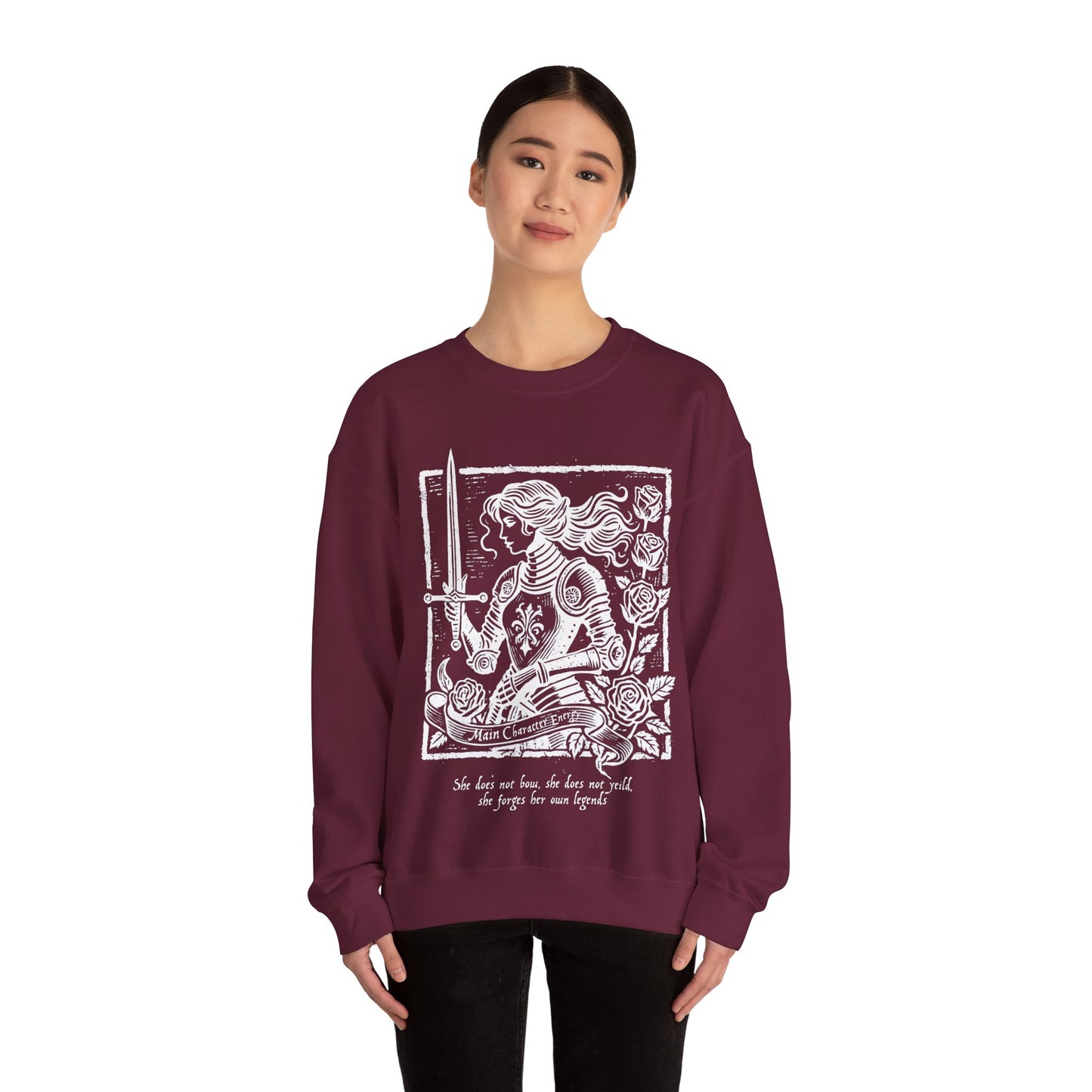Lady Knight Main Character Crewneck Unisex Sweatshirt
