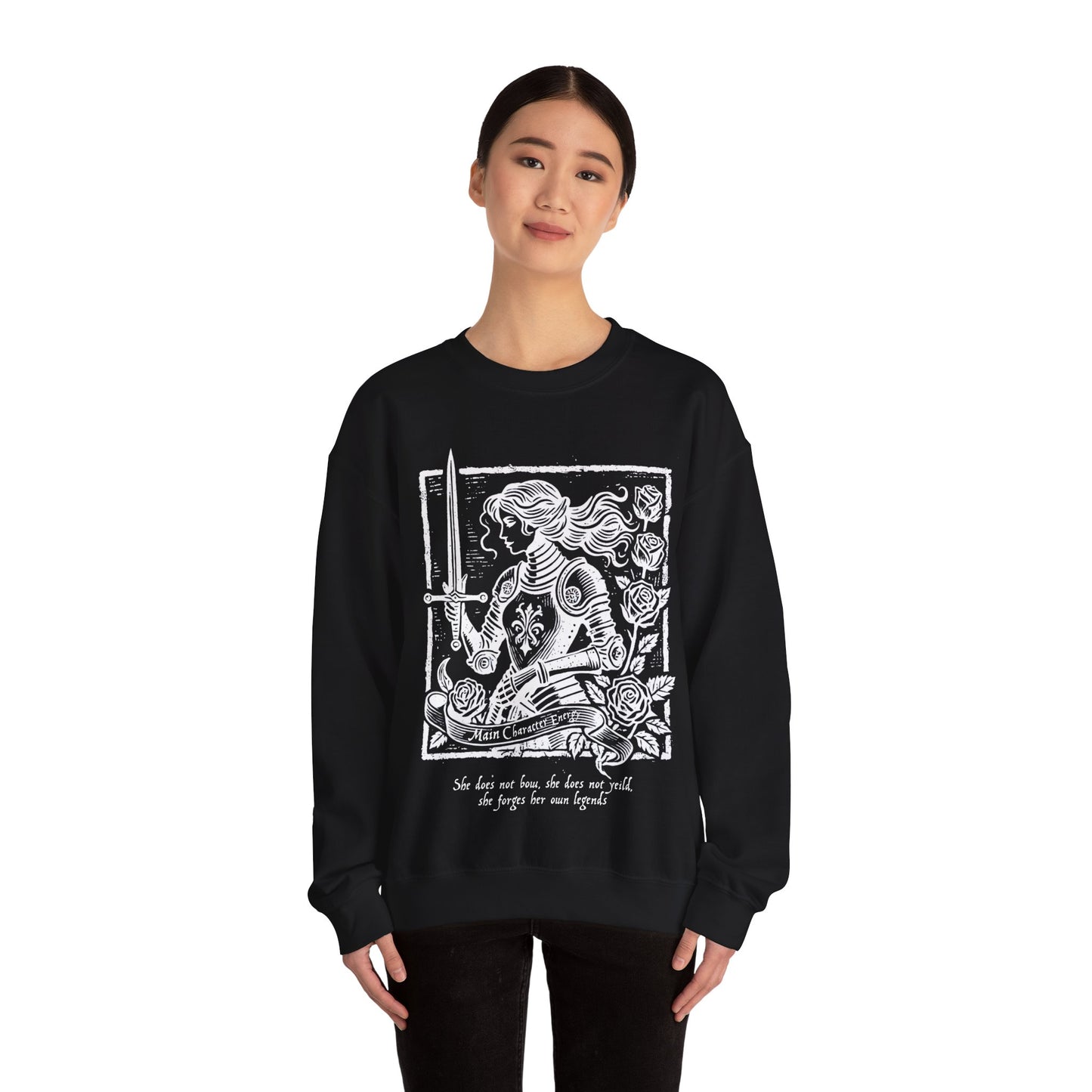 Lady Knight Main Character Crewneck Unisex Sweatshirt