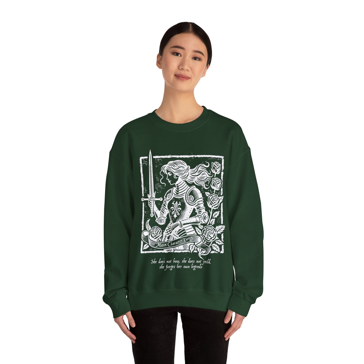 Lady Knight Main Character Crewneck Unisex Sweatshirt
