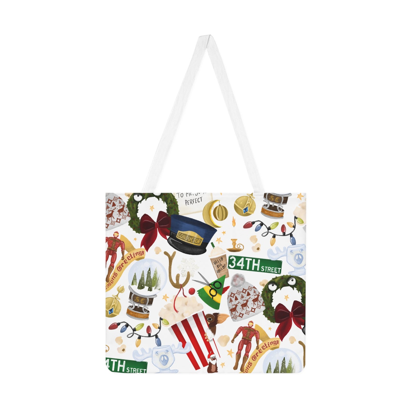 Festive Shoulder Tote Bag - 34th Street Holiday Collection