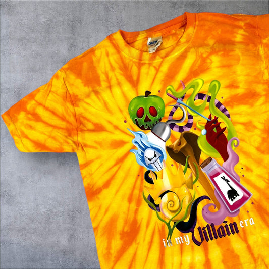 9-11 years Yellow tie dye iconic villains