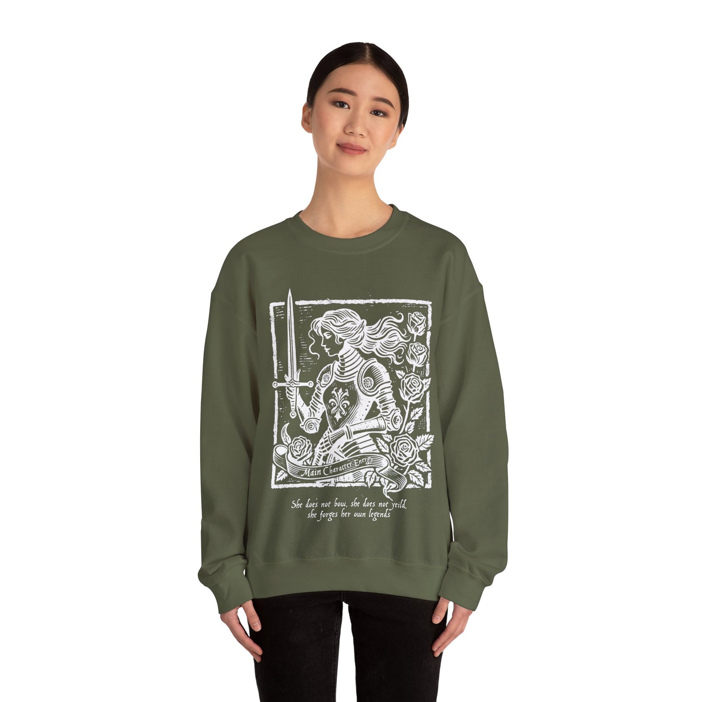Lady Knight Main Character Crewneck Unisex Sweatshirt