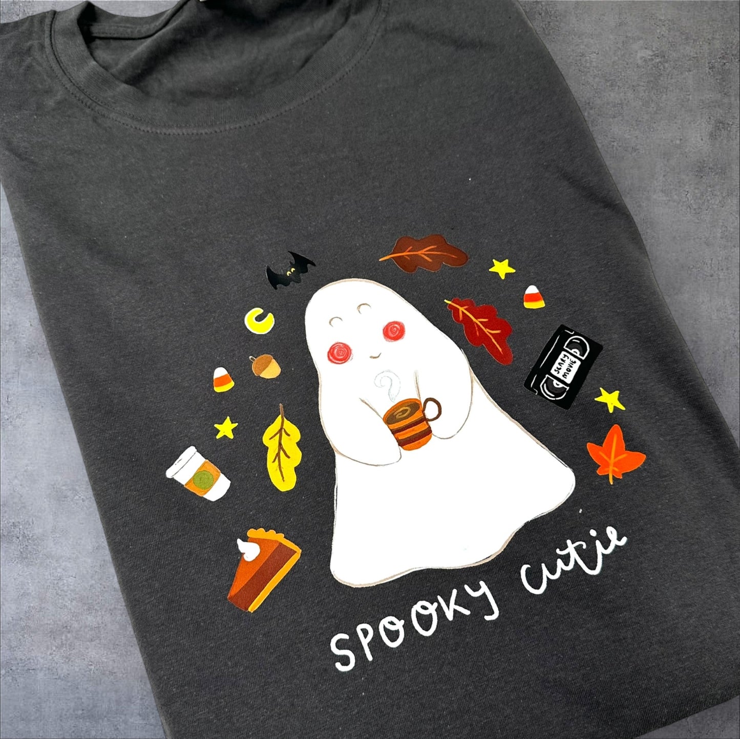 4XL Grey Spooky Cutie t-shirt