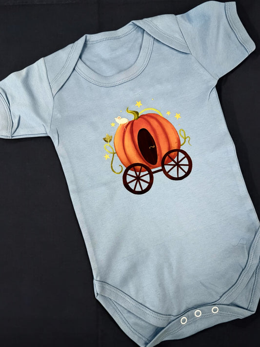 18-24 months pumpkin carriage bodysuit