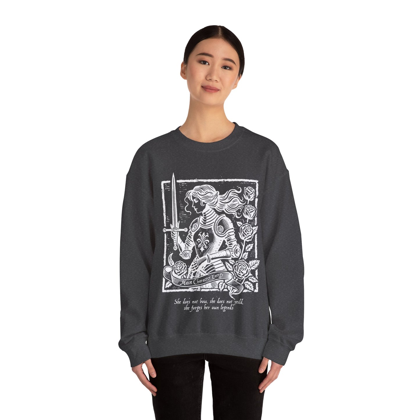 Lady Knight Main Character Crewneck Unisex Sweatshirt