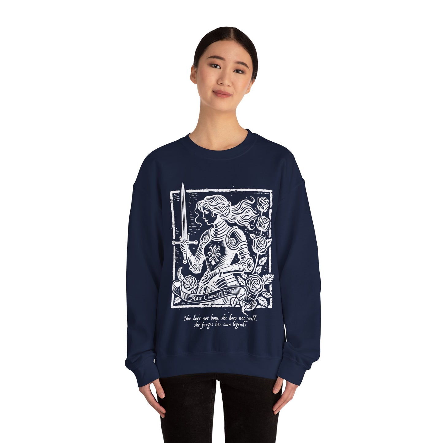 Lady Knight Main Character Crewneck Unisex Sweatshirt