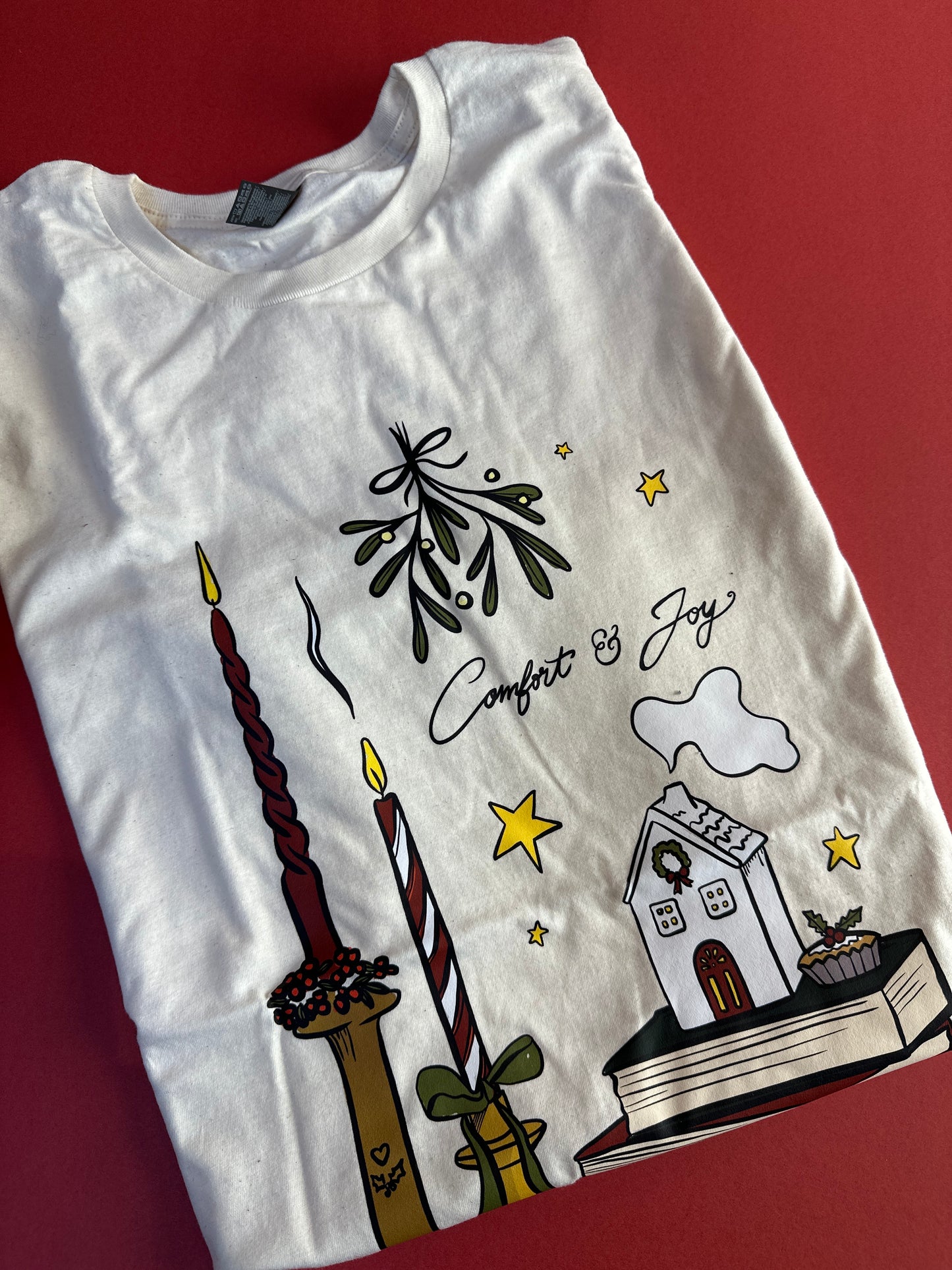 XL cream comfort and joy tee