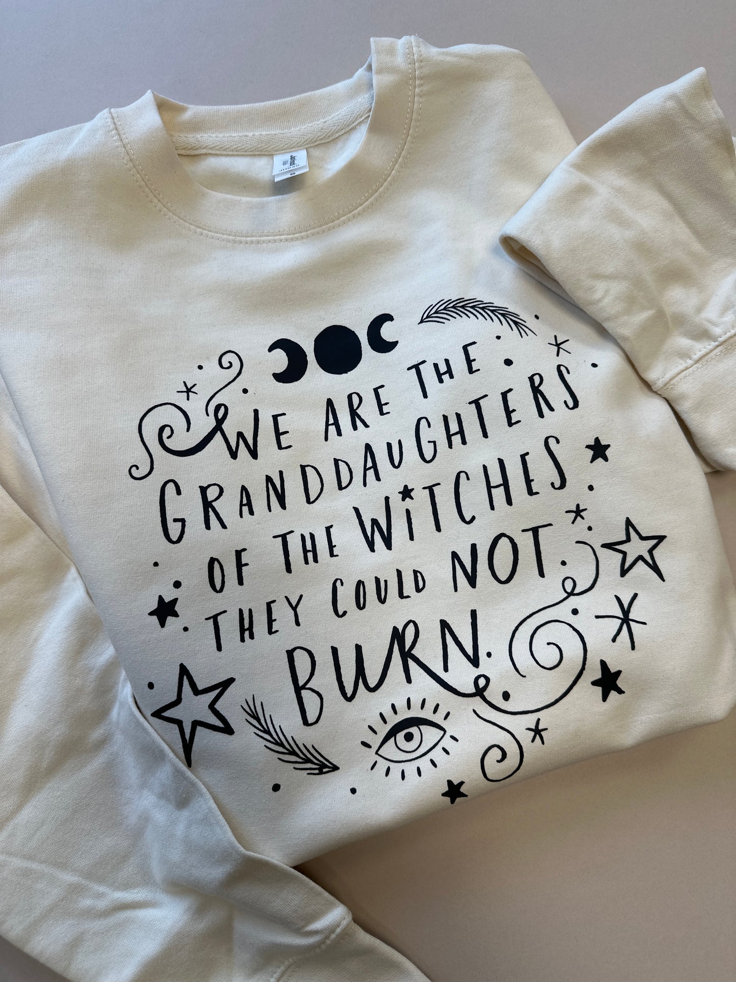 Small cream granddaughters of witches sweat