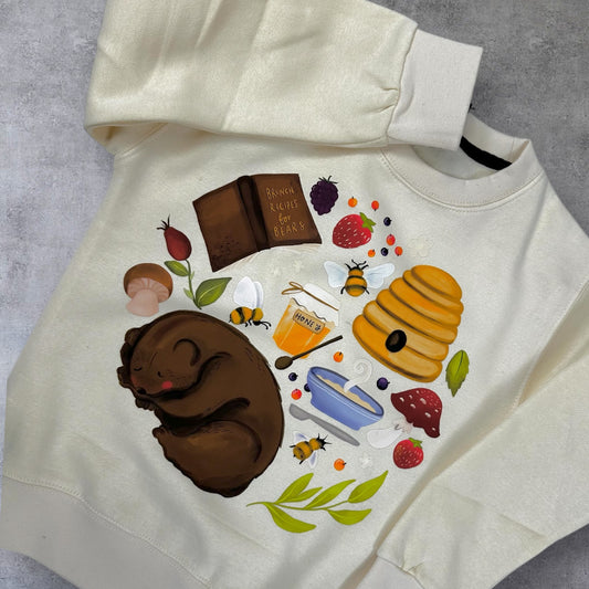 3-4 years Vanilla Brunch for Bears sweatshirt