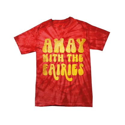 Away with the Fairies | Adult T-shirt Black Tie Dye