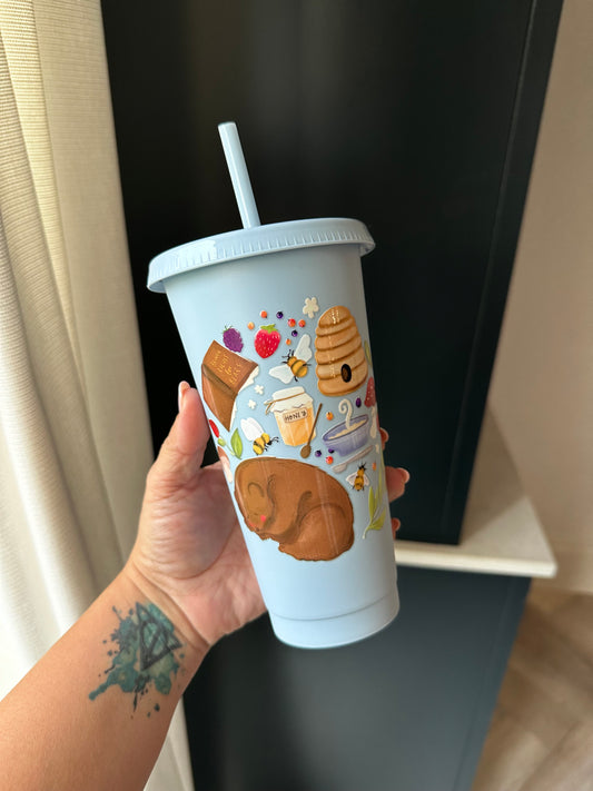 Brunch for Bears Cold Cup with Straw