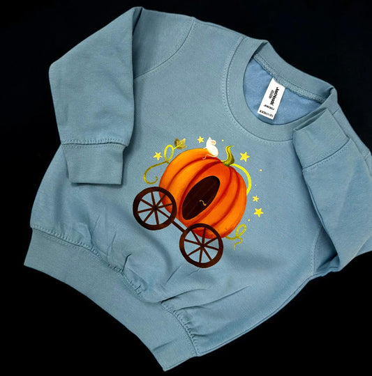 1-2 years pumpkin carriage sweatshirt