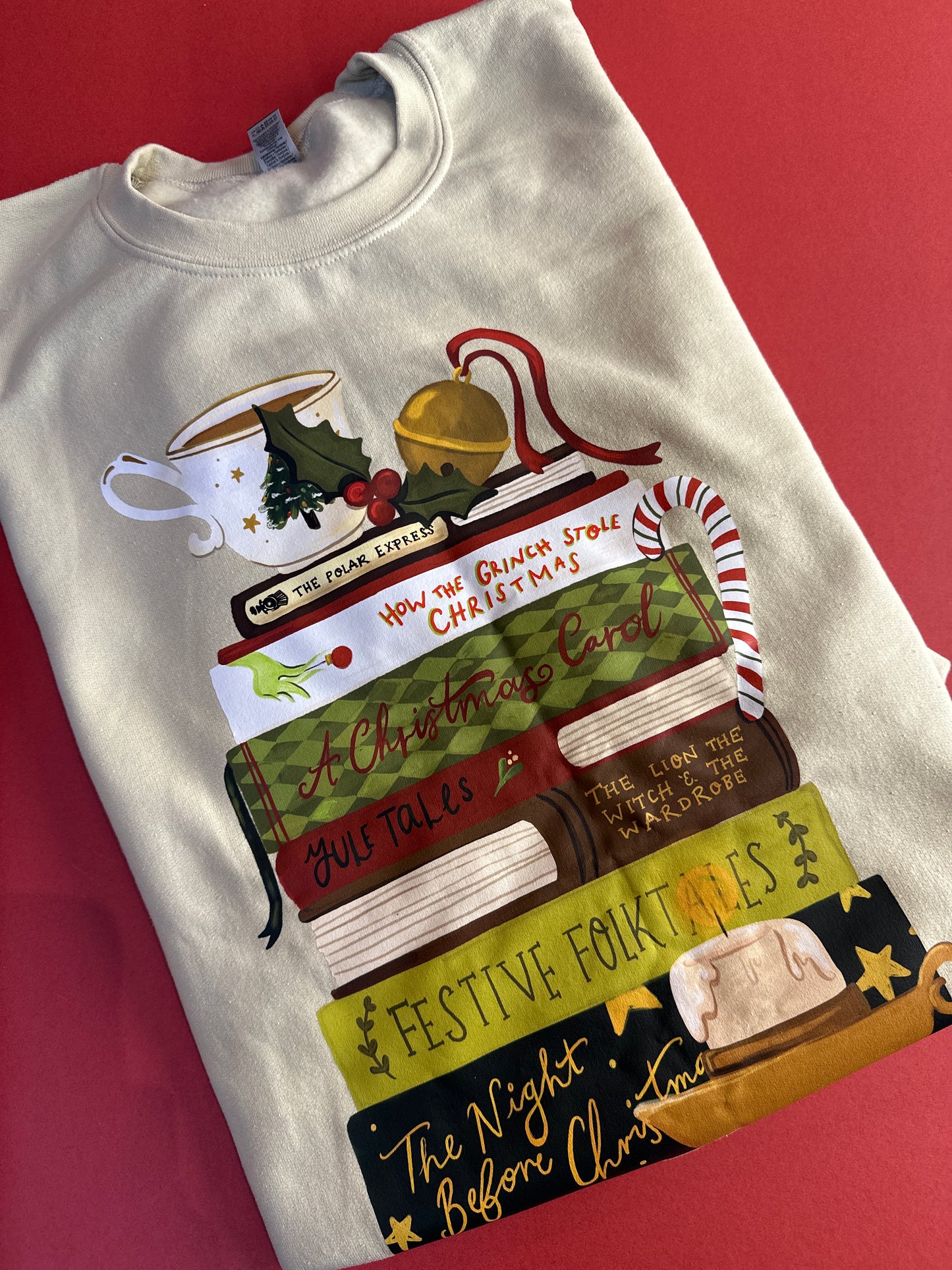 XL bookish christmas sweat