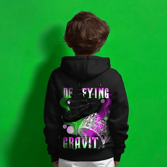 KIDS HOODED SWEATSHIRT | DEFYING GRAVITY