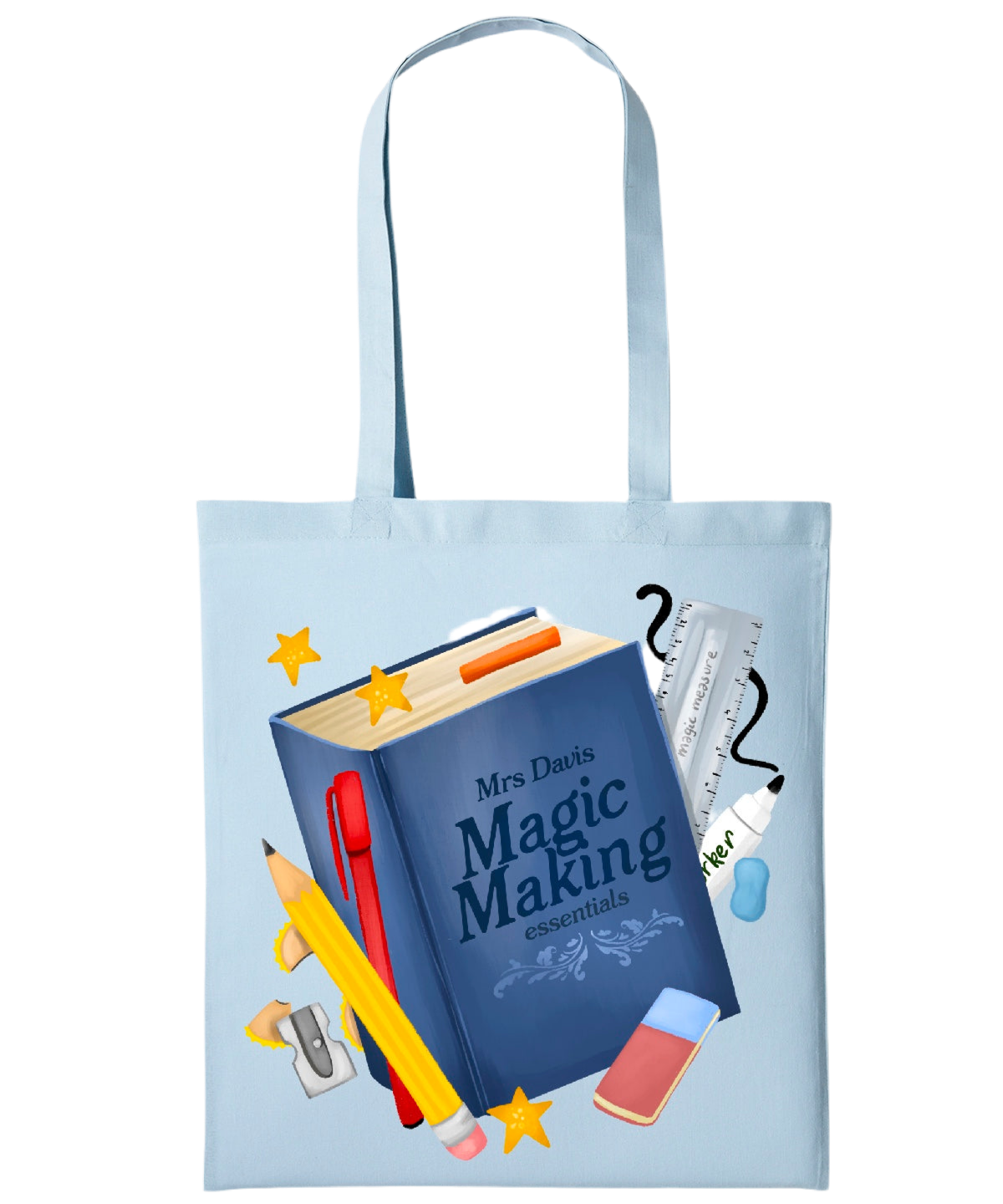 Stationary Custom Teacher | Tote Bag