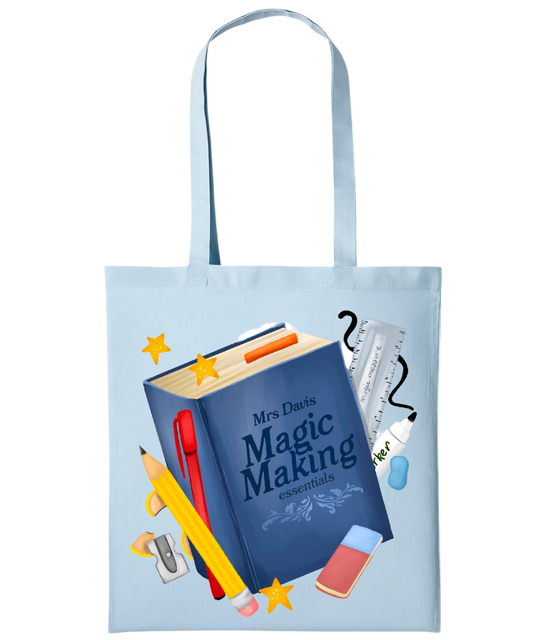 Stationary Custom Teacher | Tote Bag