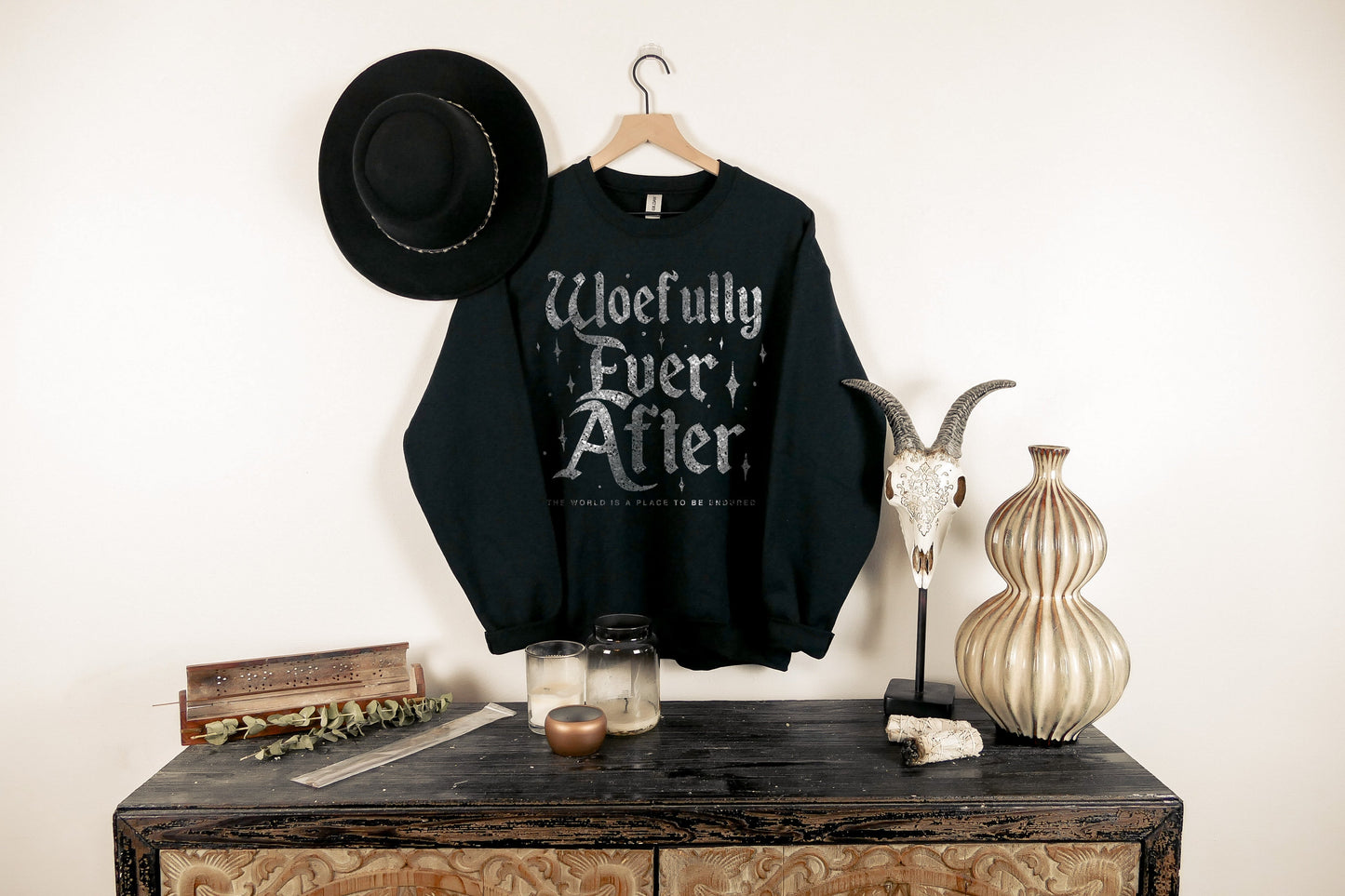 Woefully Ever After  | Adult Sweatshirt | Glitter