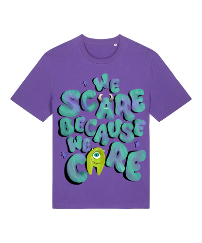 We Scare Because We Care | Adult T-shirt